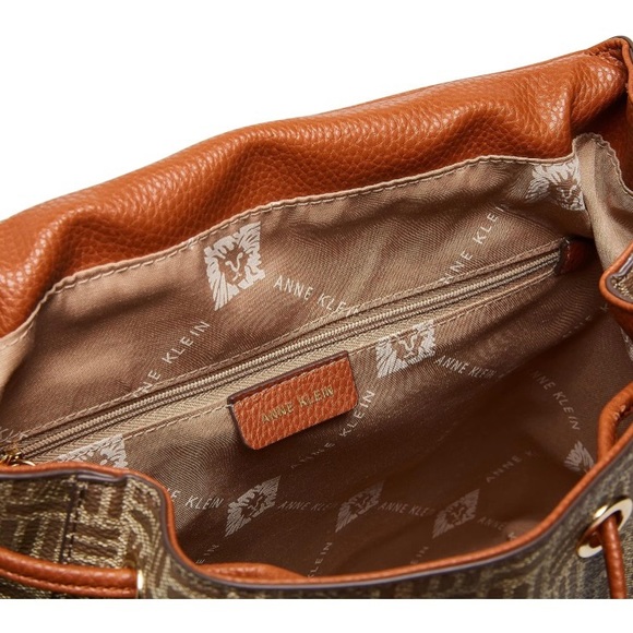 ANNE KLEIN. NWT. Saddle/Brown Colin-L, backpack. Removable/Adjustable st… - Picture 6 of 16